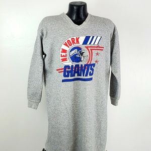 Vintage Foster New York Giants gray warm dresses graphic cotton blend one size